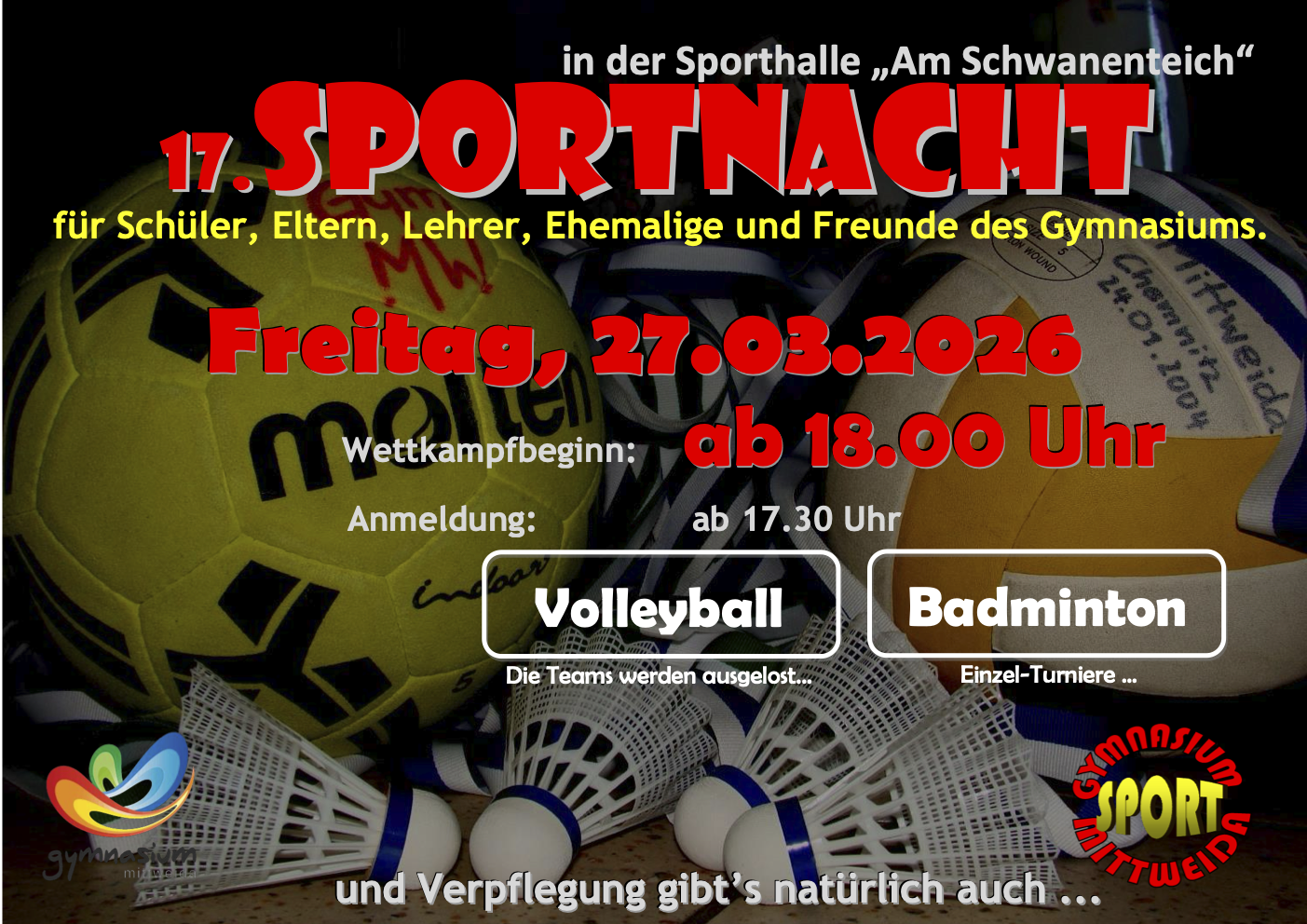 Sportnacht 2026 Gymnasium Mittweida